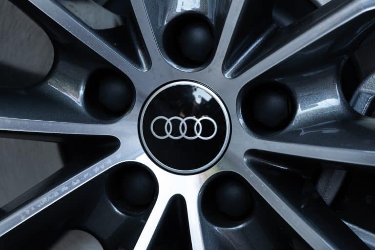 audi alloy wheel close up